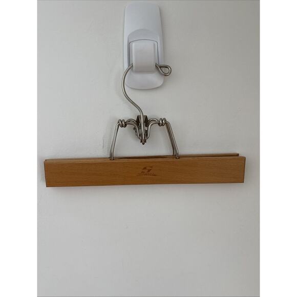 Setwell Hangers Lot Of 3 Vintage Wood Suit Pants Made In USA Strong Classic - Picture 10 of 16